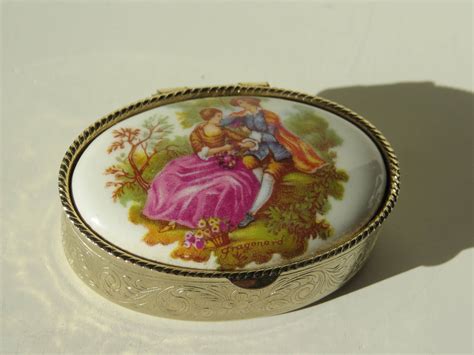 antique metal pill box|antique porcelain pill boxes.